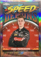 2023 Topps Chrome F1 #SD-TP Theo Pourchaire - F2 - Art Grand Prix SPEED DEMONS comprar usado  Enviando para Brazil