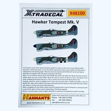 Xtradecal hawker tempest for sale  DOWNHAM MARKET