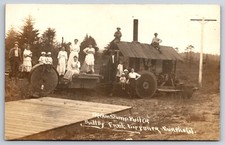 Extrator de toco a vapor Eureka California CA Fred Lippner c1910 foto real RPPC comprar usado  Enviando para Brazil
