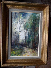 Huile ancienne paysage d'occasion  Montbrison