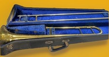 Usado, Trombone vintage Elkhorn por Getzen com bocal em estojo rígido   comprar usado  Enviando para Brazil
