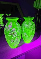 art deco glass vases for sale  FOLKESTONE