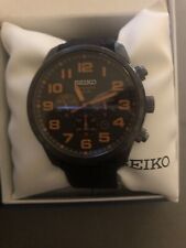 Seiko relógio cronógrafo analógico quartzo solar 1/5 para homem. Caixa e folheto comprar usado  Enviando para Brazil