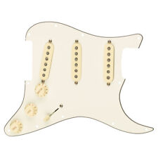 Fender pré-fio Strat Pickguard Tex-Mex Sss pergaminho conjunto captador com fio, usado comprar usado  Enviando para Brazil