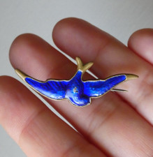 Vintage blue enamel for sale  WESTBURY