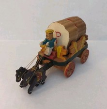 Carrinho de carga de madeira puxado por cavalo sal e pimenta shakers feito no Japão comprar usado  Enviando para Brazil