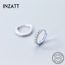 925 Sterling Silver Children's Girl Zircônia Cúbica Huggie Hoop Huggy Bebê Brincos 10mm E3 comprar usado  Enviando para Brazil