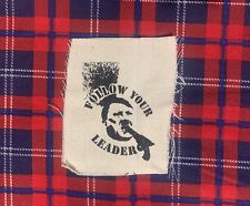 Patch faça você mesmo Follow Your Leader - Crosta punk bandeira preta sobras crack Oi comprar usado  Enviando para Brazil