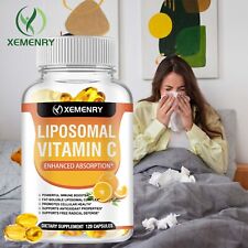 120 peças vitamina C lipossomal 2100mg - suplementos vitamínicos solúveis em gordura, saúde da pele comprar usado  Enviando para Brazil