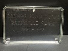 Bandeja de pés transparentes vintage CORNING GLASS WORKS Greenville Plant 1957 - 1983 Pyrex comprar usado  Enviando para Brazil