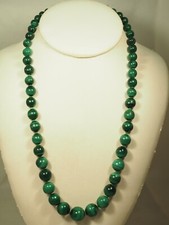 Collier malachite vintage d'occasion  Tocane-Saint-Apre