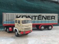 VINTAGE RABA TRUCK KAMION 'KONTENER' WĘGIERSKI SERWIS PRZEWOŹNIKA BLASZANY PLASTIK METAL na sprzedaż  Wysyłka do Poland