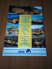 1994 MATISA POMEZIA MACCHINARI PER L' ARMAMENTO FERROVIARIO VINTAGE AD PUB comprar usado  Enviando para Brazil