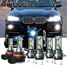 Combo de faros antiniebla de haz alto/bajo LED 6000K blancos para BMW X5 2007-2013 segunda mano  Embacar hacia Mexico