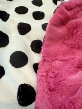 Bolinhas e fúcsia Double Minky.  Perfeito para berço para carrinho. 30x42 pol. comprar usado  Enviando para Brazil