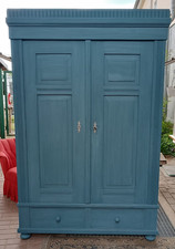 Kleiderschrank 1920 taubenblau gebraucht kaufen  Ellrich