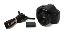 Câmera Digital SLR Canon EOS Rebel T100 18 MP - Preta com Lente 50mm 1-1.8 STM comprar usado  Enviando para Brazil