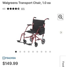 Walgreens transport wheel for sale  San Mateo