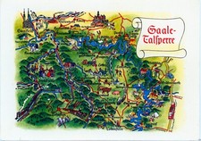 Ansichtskarte landkarte saale gebraucht kaufen  Zschopau