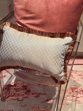 Handmade green cushion for sale  LONDON