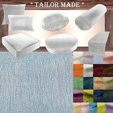 Wn04 Sofá Chenille Azul Claro Assento Pátio Banco Caixa Almofada Bolster Capa/Corredor comprar usado  Enviando para Brazil