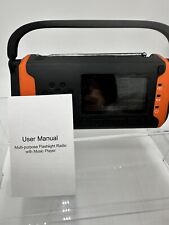 Rádio meteorológico de emergência - Manivela portátil movida a energia solar AM/FM, lanterna comprar usado  Enviando para Brazil
