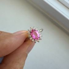pink ring silver gemstone for sale  Chino Hills