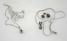 Sterling silver sapphire for sale  MAIDENHEAD