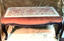 BANCO ANTIGO FRANCÊS DÉCADA DE 1930 LOUIS XV COM TAPEÇARIA L 36" H 17" D 15" comprar usado  Enviando para Brazil
