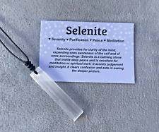 Selenite pendant necklace for sale  MANCHESTER