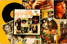 Usado, Cartão postal vintage retrô colagem playgrounds capa álbum com disco de vinil comprar usado  Enviando para Brazil