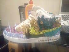 Chaussures nike customisée. d'occasion  Paris I