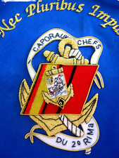 Fanion troupes marine d'occasion  Saint-Mamert-du-Gard