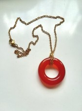 Collana corniola naturale usato  Roma