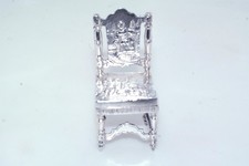 Antiga cadeira miniatura holandesa continental prata 2,5" tamanho de casa de bonecas figura comprar usado  Enviando para Brazil