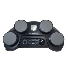 Kit de bateria eletrônica compacto Alesis 4 almofadas com fonte de alimentação CA máquina de bateria comprar usado  Enviando para Brazil