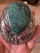 navajo turquoise belt buckle for sale  Las Vegas