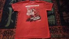 Camisa oficial Wolfenstein The Old Blood da Bethesda usada tamanho masculino grande comprar usado  Enviando para Brazil