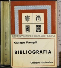 Bibliografia. giuseppe fumagal usato  Ariccia