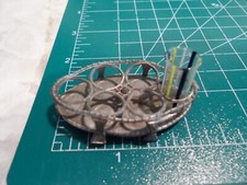 Porta-copo listrado vintage miniaturas de metal alemão para casa de bonecas 1 copo comprar usado  Enviando para Brazil