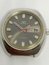 VINTAGE Suíço Raro TECHNOS Mostrador Preto relógio automático cal. ETA 2789 de 1970 comprar usado  Enviando para Brazil