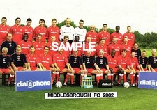 Middlesbrough 2002 team for sale  DEESIDE