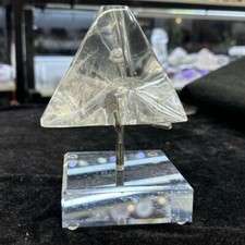 Usado, Cubo esculpido em quartzo branco natural 570 g cristal decoração de cura Reiki + suporte comprar usado  Enviando para Brazil