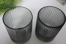 Grey glass vase for sale  FARNHAM