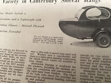 Canterbury sidecar demon for sale  BRIGHTON