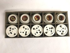 10 soquetes receptáculo de grampo de cerâmica porcelana estoque antigo 499 660W 250V flecha comprar usado  Enviando para Brazil
