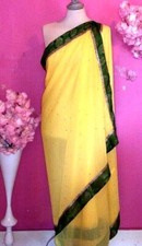 Indian yellow saree for sale  LONDON
