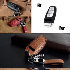 Capa de couro real chave de carro para Audi A3 A6 A7 A8 S8 Q8 E-Tron S3 S6 RS6 S7 comprar usado  Enviando para Brazil