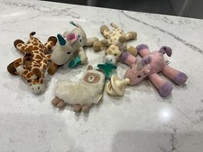 Lote misto de 5 porta-chupetas de marcas brinquedos de pelúcia para bebês Dr. Brown Wubbanub Nookum, usado comprar usado  Enviando para Brazil