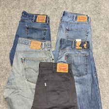 Lote por atacado de 5 jeans de trabalho Levi's grau A/B tamanho 38x30 azul cinza comprar usado  Enviando para Brazil